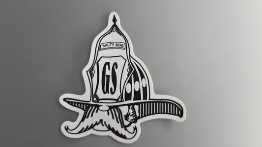 Classic Salty Dog Car Decal