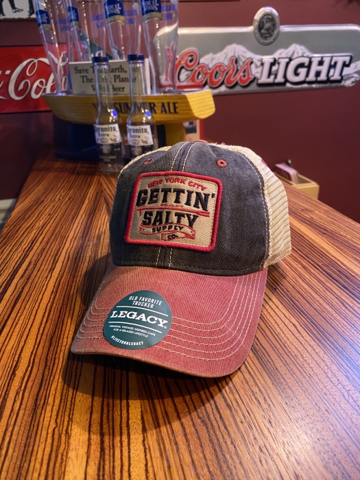 Old Favorite Black and Red Trucker Hat