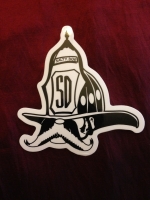 Classic Salty Dog Car Decal