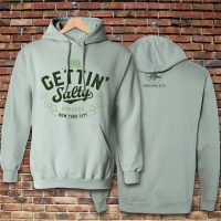 Gettin Salty Vintage Green Hoodie Sweatshirt