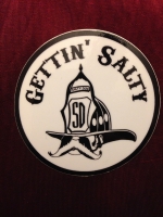Gettin Salty White Helmet Decal
