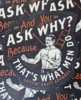 Because Thats What Men Do Decal