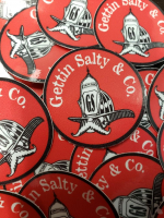 Gettin Salty Red Helmet Decal
