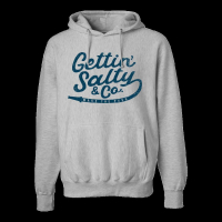 Gettin Salty Vintage Grey Hoodie Sweatshirt