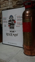 Rescue Man Fire Artwork Print